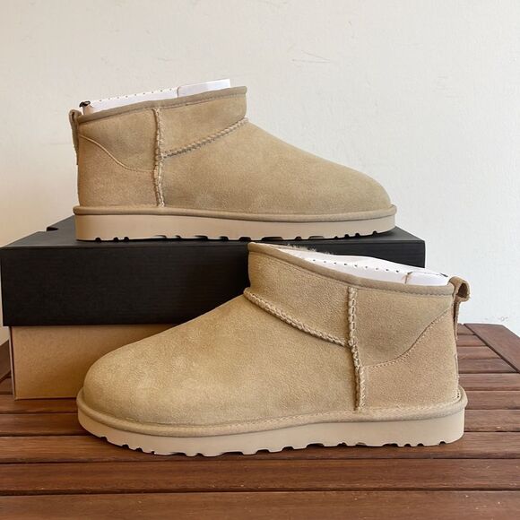UGG Classic Ultra Mini Mustard Seed Men Size 10 - Picture 4 of 15